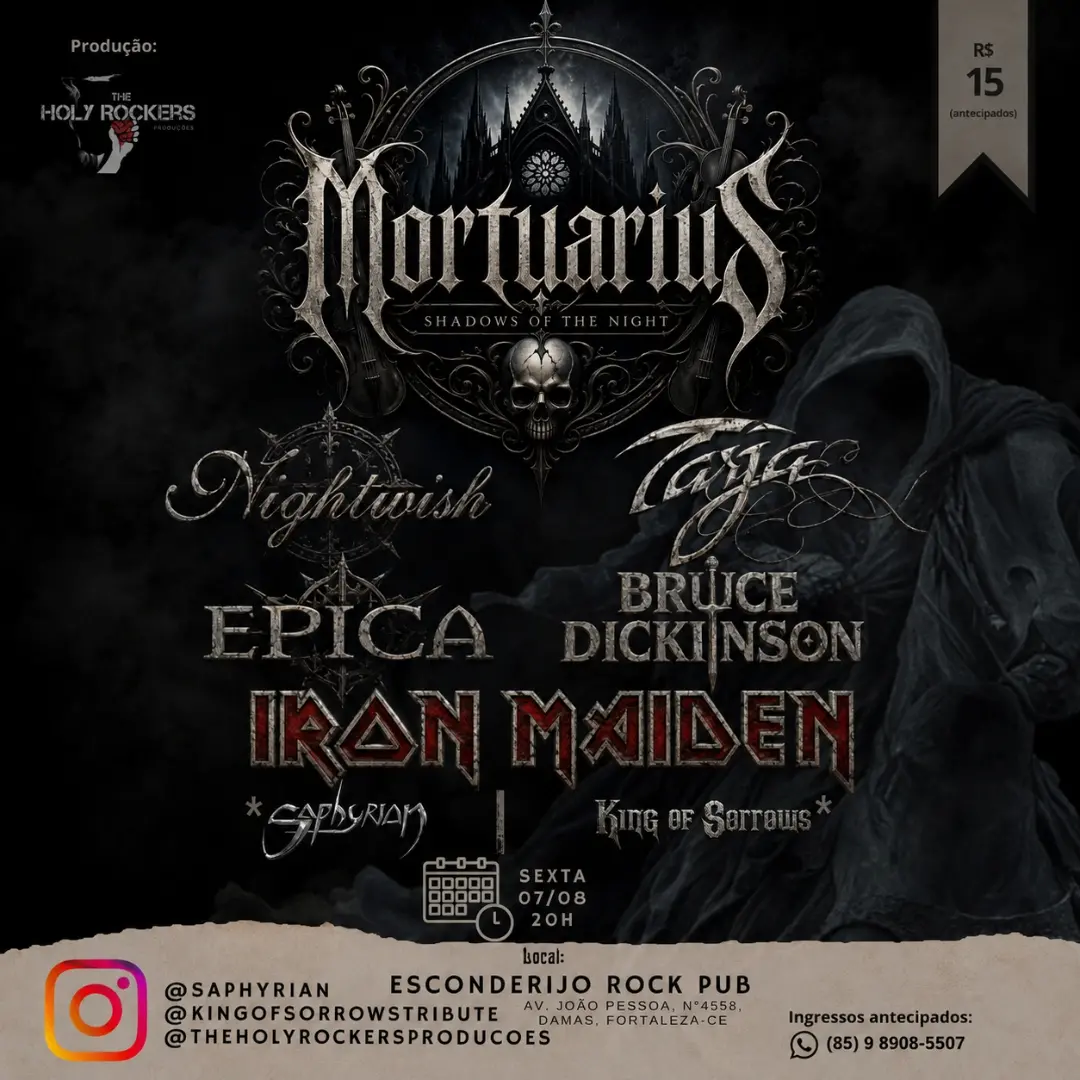 Cartaz do próximo show da King of Sorrows